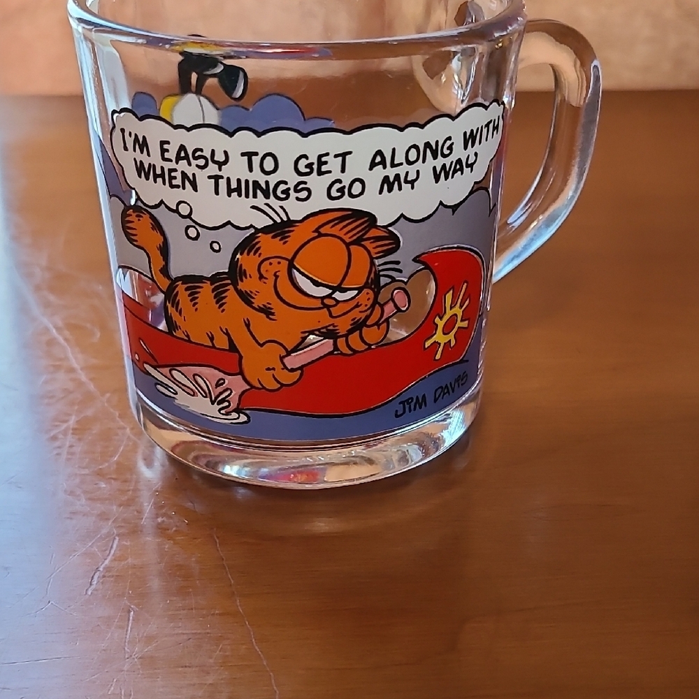 Garfield Comic Glass Mug